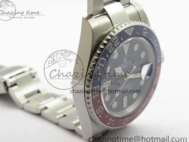 MiroTime 0413 GMT Master II 126719 BLRO Red Blue Ceramic 316L Steel ROF Best Edition Black Dial on SS Bracelet A Elegant 2654